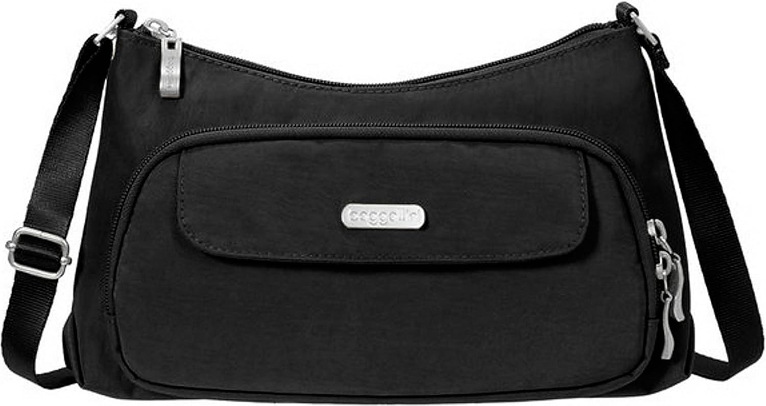 Baggallini Everyday Crossbody Travel Bag, Black Handbags