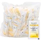 Dukal DawnMist Moisturizing Lotion - 100 Pack, Hand & Body, Aloe & Vitamin E, Coconut Fragrance, 0.35 oz Single-Use, Alcohol-Free