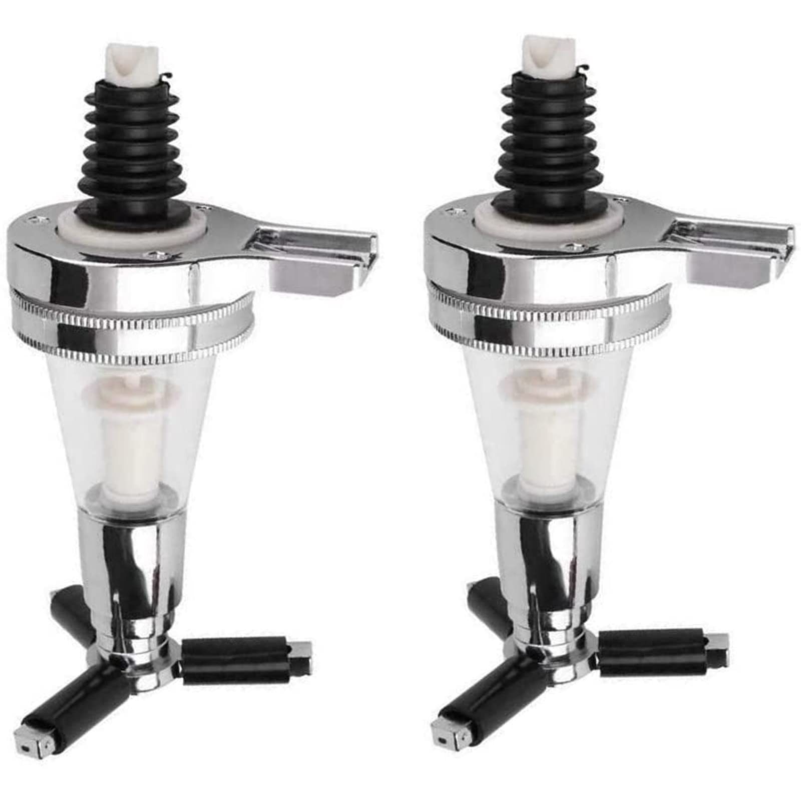 Boxonly 2 Piece 45ml Wine Stoppers Liquor Dispenser Bar Optic Spirit Measure Pub Dispenser Drink Spirit Wine Cocktail Pourers Bar Tool