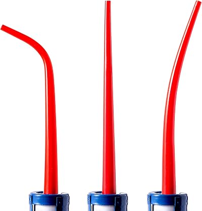 ANZHUO Caulking Nozzle Set 3Pcs Curved & Straight Glass Adhesive Extensions