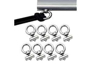 SAMOU 8Pcs Awning Rail Stoppers 6mm for RV Caravan Motorhome Campervan Camping Tent Equipment Awnings Accessories, 304 Stainless Steel Awning Piping Stopper