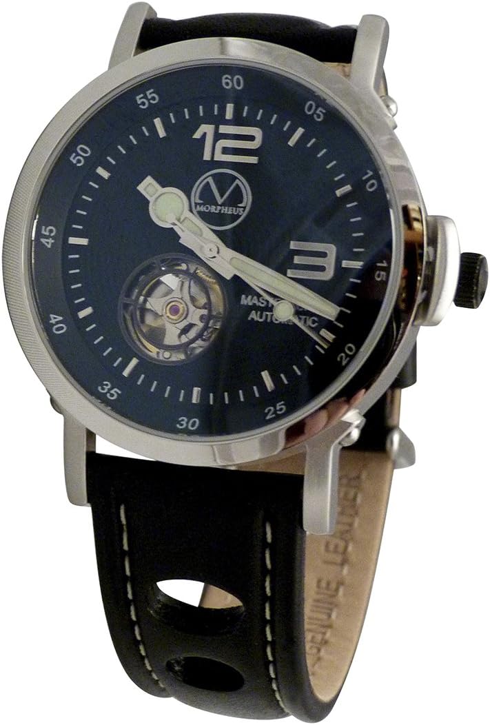 The Culinary Watch Automatic with Black Leather Racing Strap