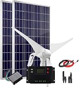 Giosolar 600W Solar Wind Kit 12V/24V: 400W Turbine + 2x 100W Panels + Controller view 1