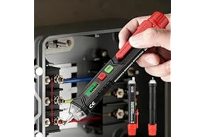 2PCS Voltage Tester/Non-Contact Voltage Tester with Signal Percentage, Dual Range AC 12V-1000V, Live/Null Wire Tester, Electr