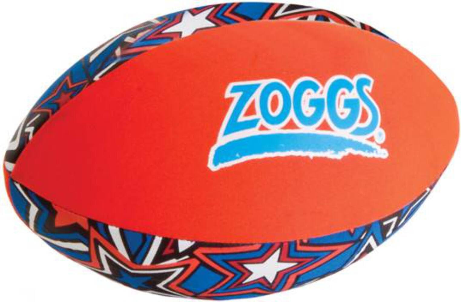 Zoggs Kid's Safe Neoprene Aqua Ball for All Ages - Orange/Blue with Star Print Pool Game,130 x 130 x 220 millimeters
