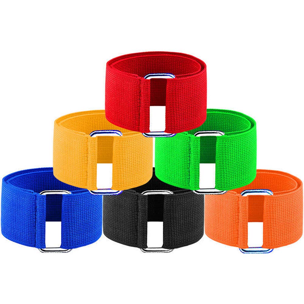 Photo 1 of 6 Pieces 3 Legged Race Bands Outdoor Activities Teamwork Training Outdoor Party Group Game for Kids Adults Outdoor Race Games Team-Building(Red, Yellow, Black, Green, Orange, Blue)