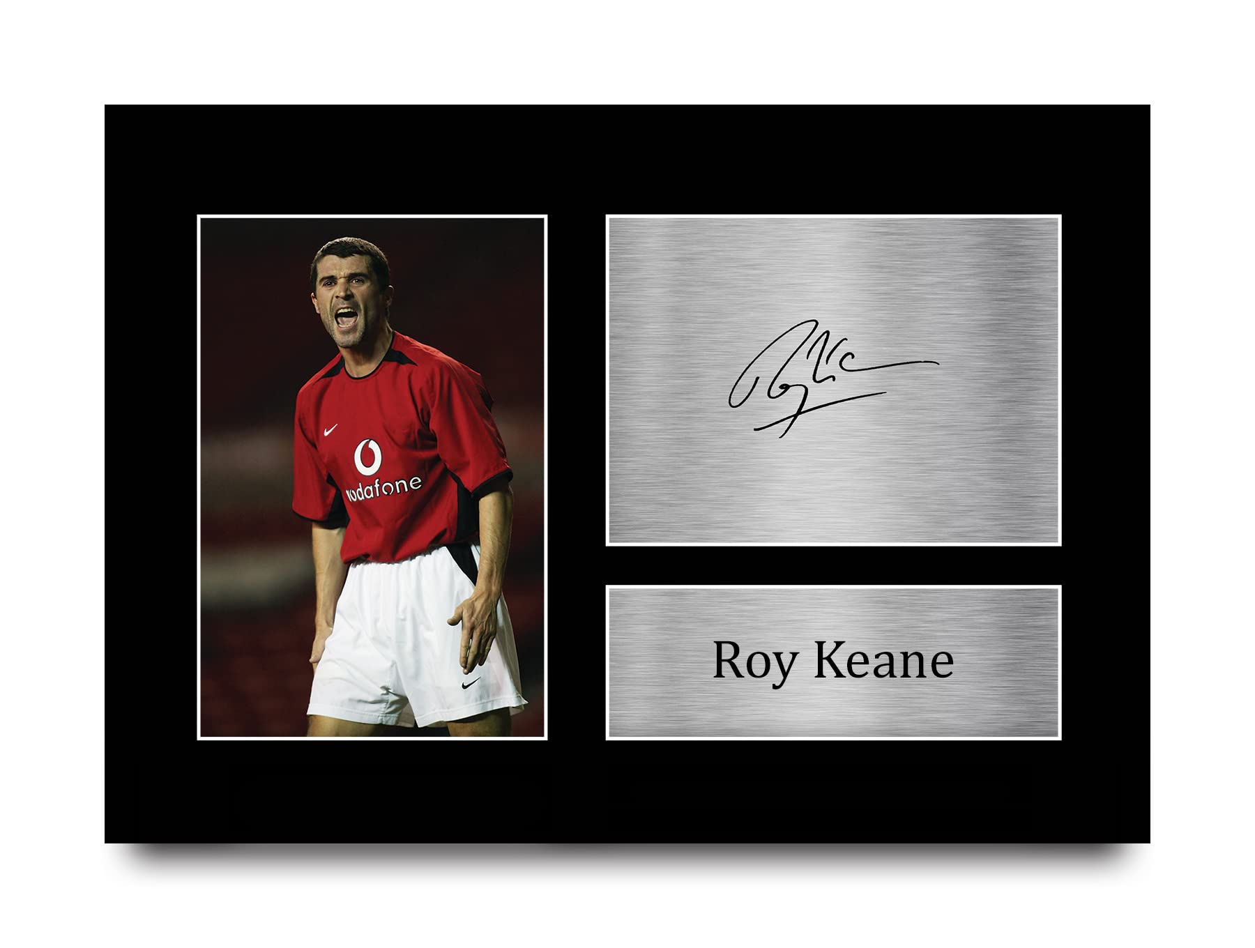HWC Trading Roy Keane Gift Signed A4 Printed Autograph Gifts Photo Display