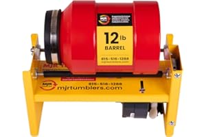 MJR Tumblers Commercial Duty 12lb Rock Tumbler. Capable of Running 4 Different Barrel Sizes & Combinations. Unmatched Quality, Durability & Versatility. MJR is a USA Disabled & Veteran Owned Company.