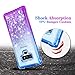 Ruky Galaxy Note 9 Case, Galaxy Note 9 Glitter Case, Gradient Quicksand Series Reinforced Corners TPU Bumper Cushion Protective Shockproof Bling Heart Liquid Case for Galaxy Note 9 - Blue/Purple