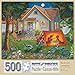Bits and Pieces - 500 Piece Jigsaw Puzzle - Backyard Camping - Family Fun House Puzzle - by Artist Christine Carey - 500 pc Jigsaw