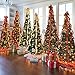 Brylanehome Flat-To-Fabulous Fully Decorated, Pre-Lit 6Ft Tree (Red Gold)