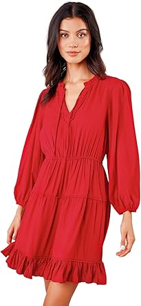 long sleeve peasant dress