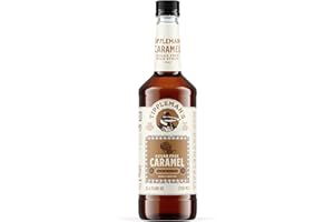 Tippleman's Sugar Free Caramel Coffee Syrup, Zero-Sugar, Great for Drinks, Lattes & Espressos – 750ml Bottle Fits Pump