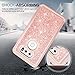 LeYi Compatible for LG V30 Case, LG V35 ThinQ Case, LG V30+ / V30 Plus/ V30S ThinQ Case with HD Screen Protector for Girls Women, Glitter Bling Phone Case for LG V30 / LG V35 ThinQ TP Rose Gold
