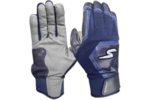 Stinger Sports Traditional Short Cuff Batting Gloves (Sting Squad and Color Crush) - Baseball and Softball Gloves for Adult & Youth - Ultra Soft, Durable, Breathable, Sheepskin Leather