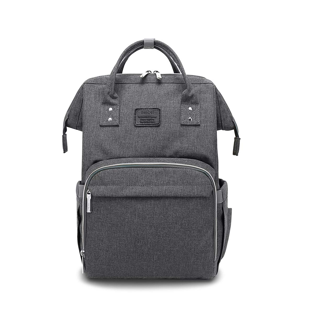 SONARIN Multifunction Baby Nappy Changing Backpack with Stroller Strap,Large Capacity,Diaper Bag,Travel Backpack Organizer,Waterproof, Anti-Dirty Transparent Film(Dark Gray)