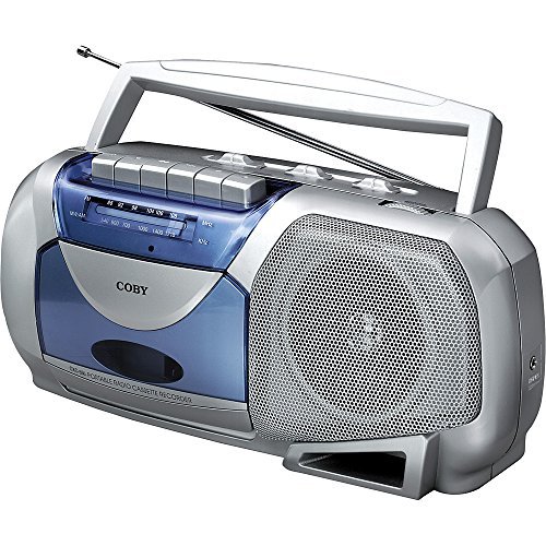 Coby Portable Tape Cassette Player/Recorder With AM/FM Radio Tuner Mega Bass Reflex Sound System