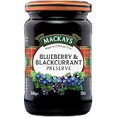 MACKAYS Blueberry &amp; Black Currant Preserve, 12 Ounce