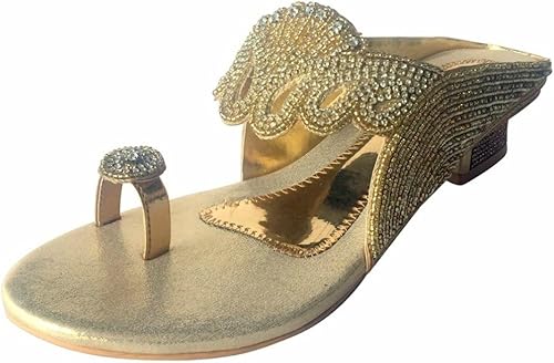 gold indian sandals