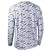 Performance Fishing Shirt UPF 50+ Dri Fit Men's Tech Long Sleeve Shirt UV Sun Protection Quick Dry Mesh Side Vents Grey
