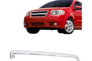 Titanium Plus Autoparts Front Hood Panel Molding Chrome Compatible with 2007-2011 CHEVROLET Aveo Fit 96649250 GM1235108