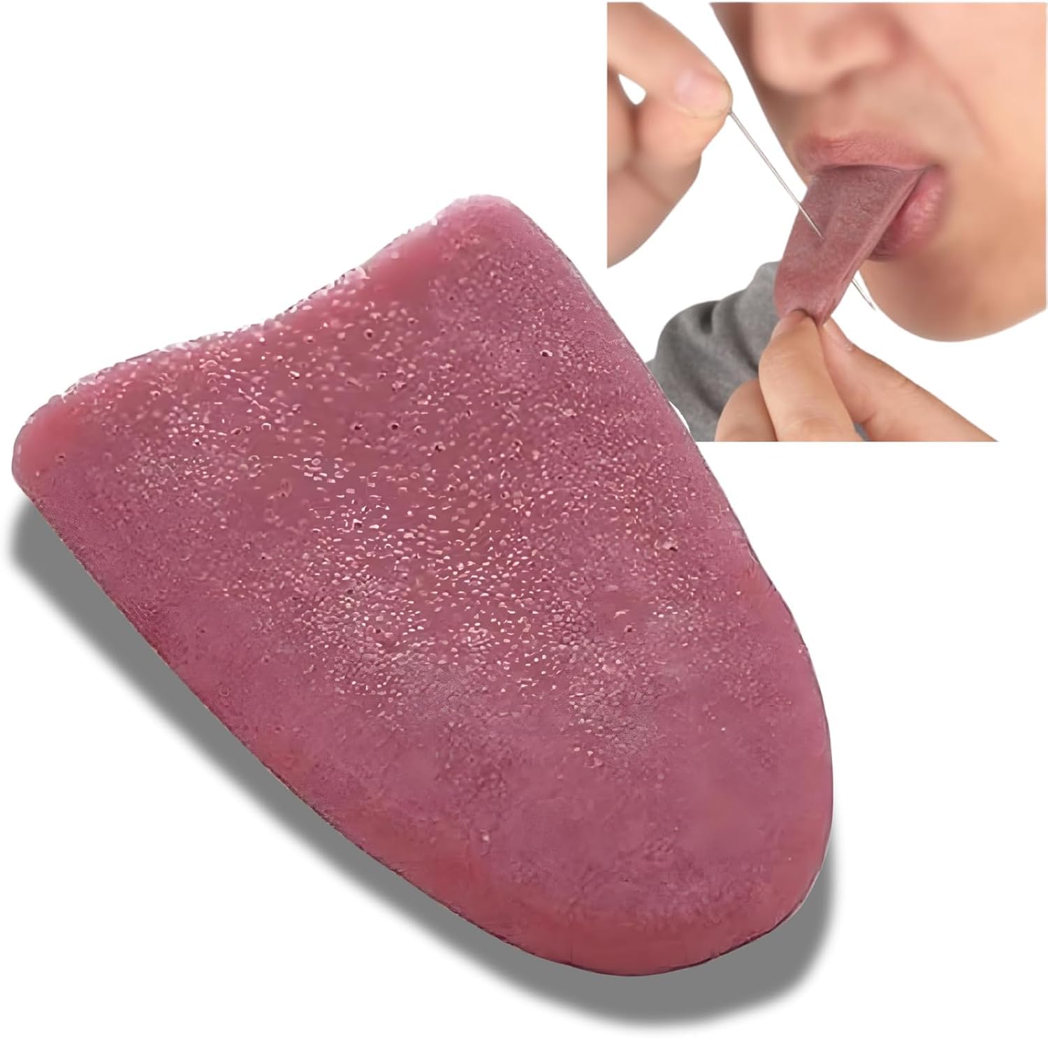 Zenarao Realistic Fake Tongue Gross Jokes Prank Magic Tricks Halloween Horrific Magicians Props Fashion Processing Magic Kits
