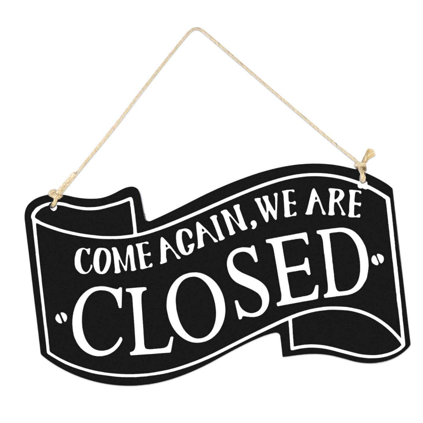 Wood Open Closed Sign Door Plaque Vintage Double Sided Hanging Sign Pendant for Home Business Store Cafe Bar Restaurant Decor