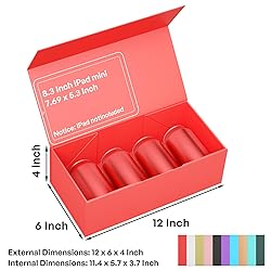 RYDDOY Red Gift Box, 12x6x4'' Gift box for Presents