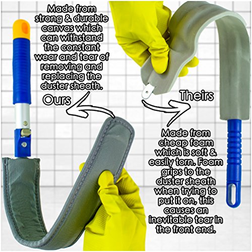 Temples Pride Microfiber Hand Duster Wand for Cleaning Ceiling Fan