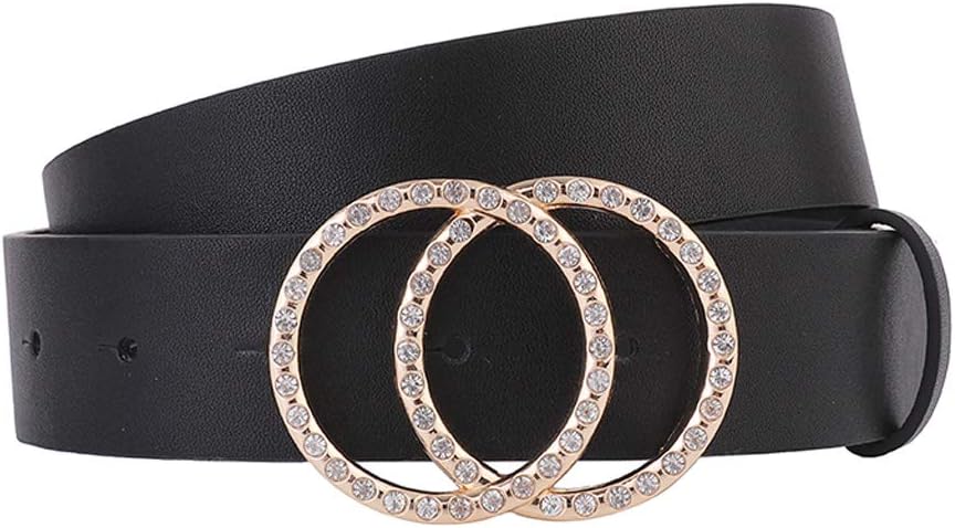 Earnda Women's Leather Belt Fashion Soft Faux Leather Waist Belts For Jeans Dress