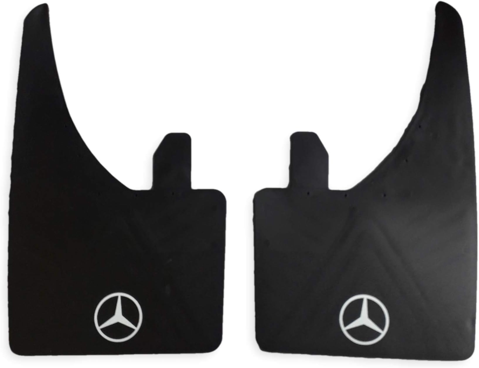 White Logo Universal Fit Most Benz Models Moulded Mudflaps Front or Rear
