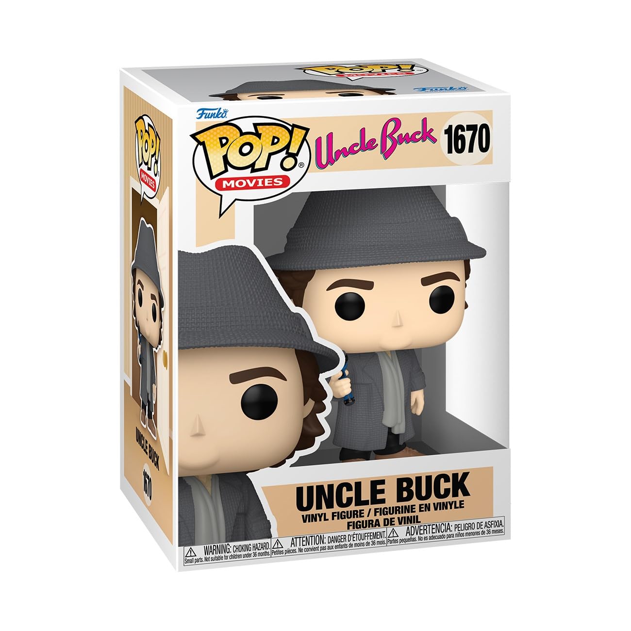 Funko Pop! Movies: Uncle Buck – Buck - Keychain Novelty Keyring - Collectable Mini Figure - Stocking Filler - Gift Idea - Official Merchandise - Movies Fans - Backpack Decor