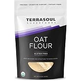 Terrasoul Superfoods Organic Oat Flour, 16oz | Finely Ground | Gluten-Free | Ideal for baking
