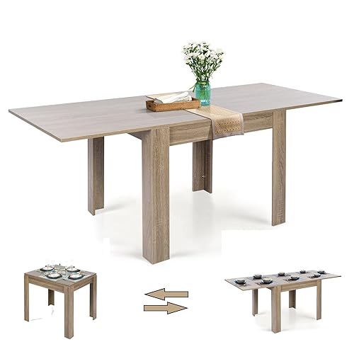 Extendable Dining Tables, Save Space Expandable Wooden Style Table