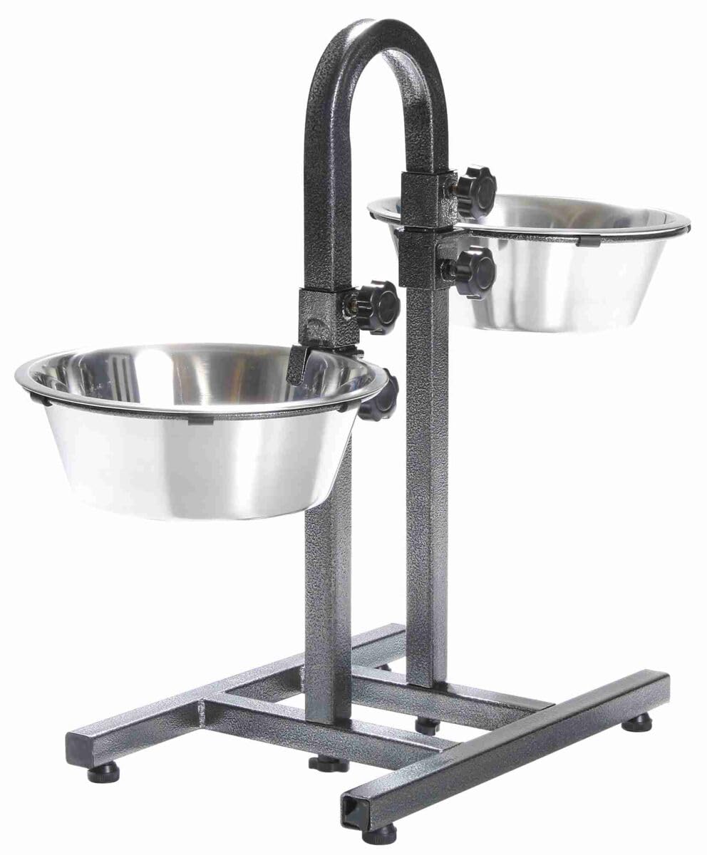 Trixie 2497 Dog Bowl Stand With Separate Height Adjustment 2 x 2.8 L / ø 24 cm