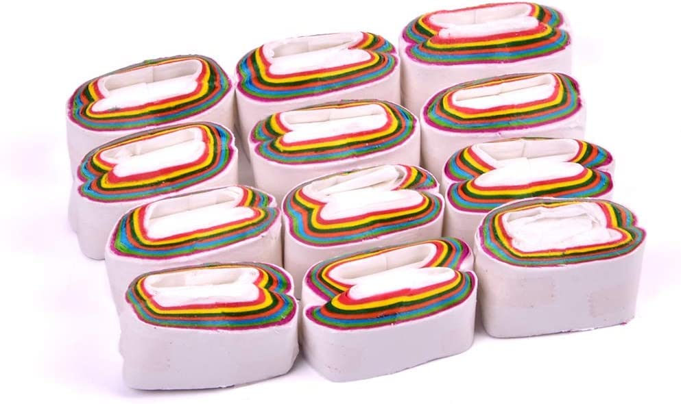 Mouth Coils Vomit Paper Magic Tricks (Multicolor, 1 Pack=12 Pcs) Accessories for Magicians Stage Close up Magic Illusion Props Gimmick Mentalism Funny