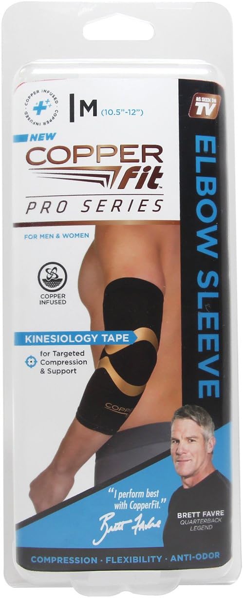 Copper Fit Pro Series Performance Compression Elbow Sleeve: Sports & Outdoors