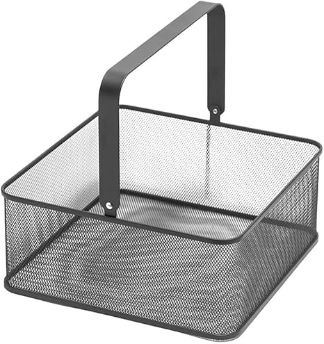 Amazon Ounona フルーツバスケット ワイヤー バスケット 食器収納かご 鉄芸 おしゃれ 収納 キッチンバスケット 持ち手付き 四角形 M フルーツバスケット オンライン通販