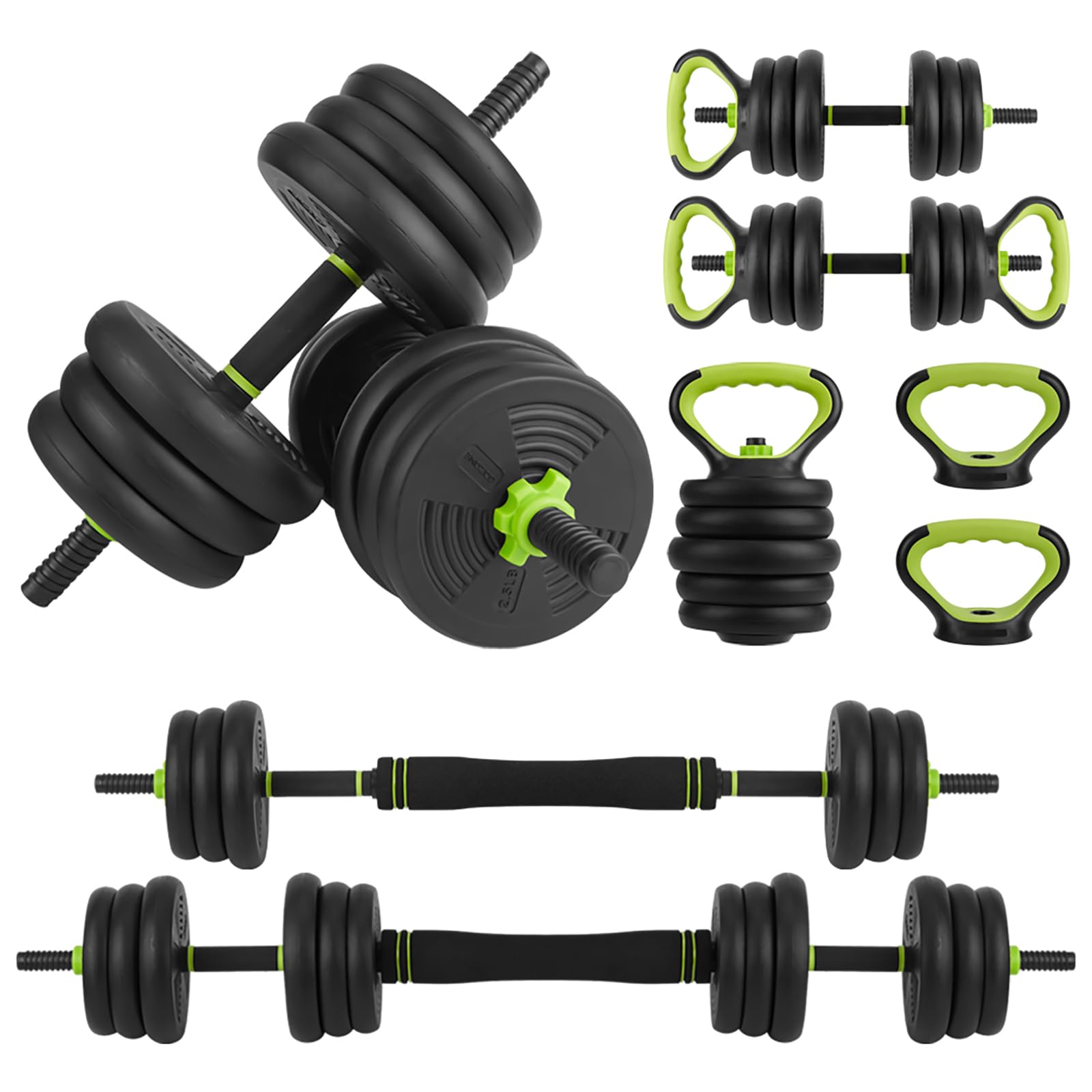 Photo 1 of **3- 3.5LB, 3 -2.5 LB AND 1- 5.5LB WEIGHTS ONLY/MISSING PARTS/INCOMPLETE SET**66Lb Dumbbell Sets Adjustable Weights, Free Weights Dumbbells Set for Home Gym,Round Head