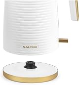 Salter Palermo Kettle and Toaster Set 1.7 L 2-Slice White/Gold 3kW/930W view 9