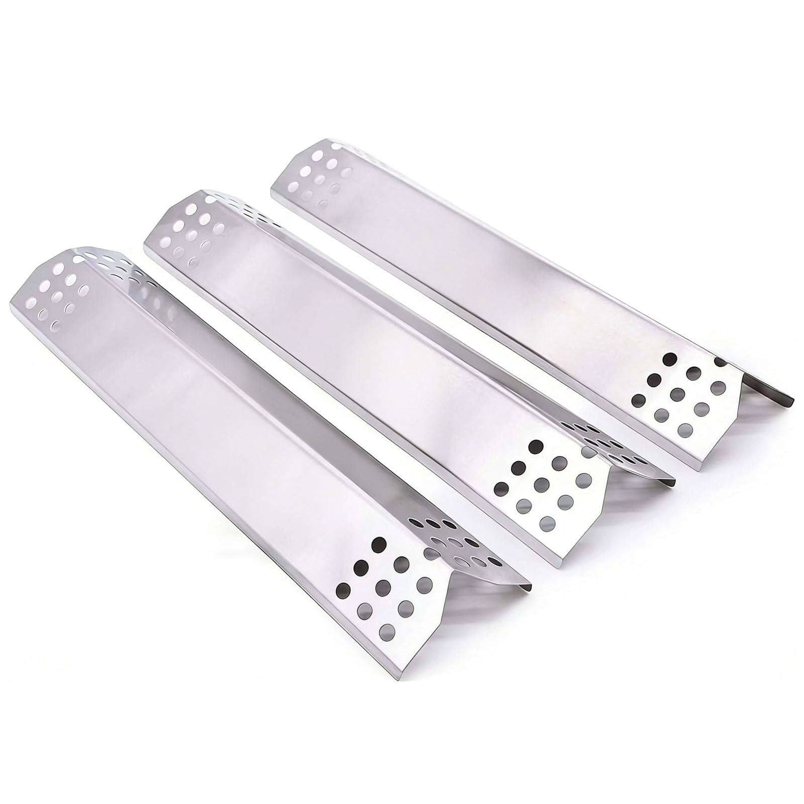 GFTIME 37cm Heat Plate for Beefeater 3, Napoleon, Nexgrill, Grillmaster, Charbroil, Broilmaster, Stainless Steel Flame Tamer, Heat Shield, 3 Pack