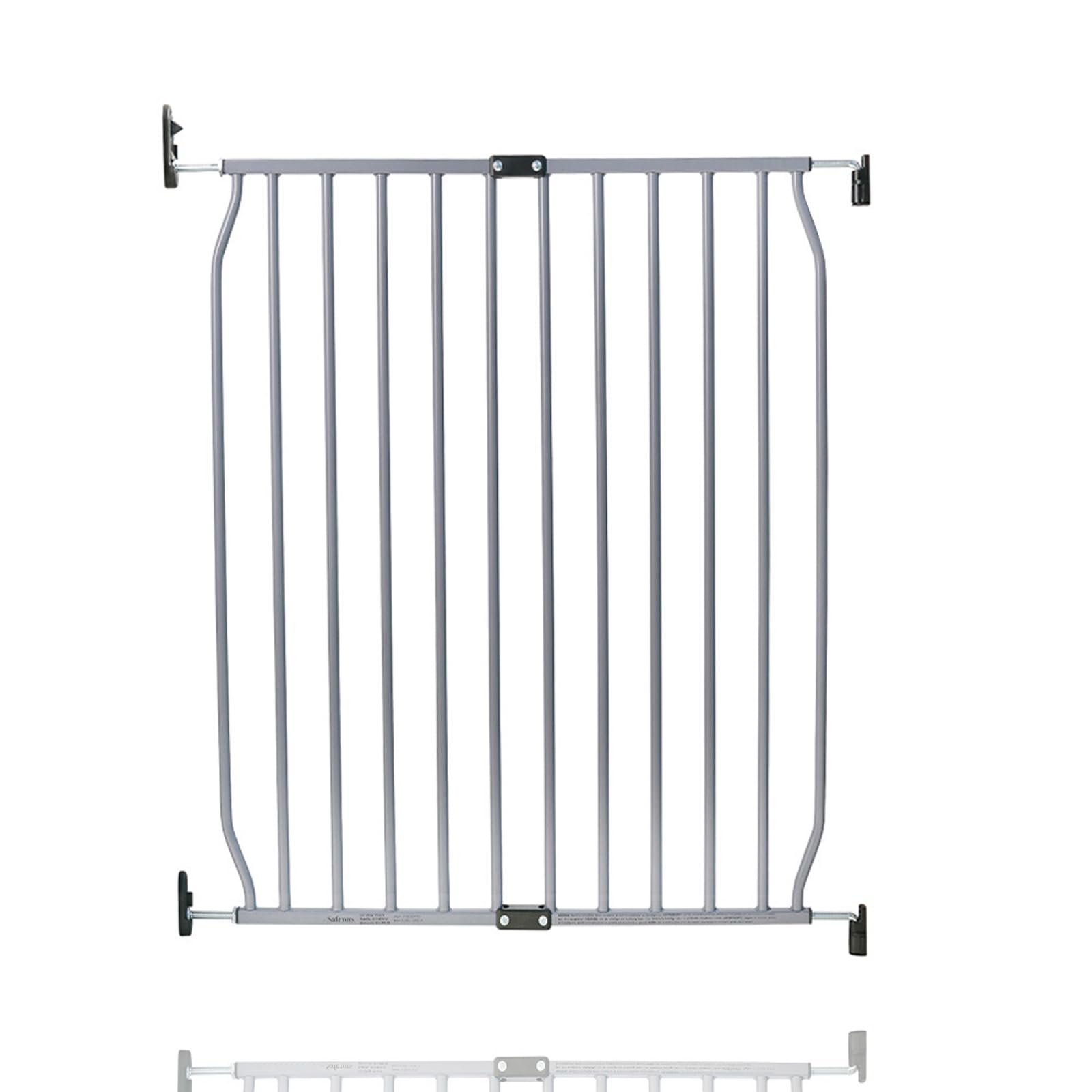 Safetots Eco Screw Fit Baby Gate, Grey, 70cm - 80cm, Stair Gate for Toddler and Baby, Easy Installation Safety Barrier