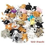 Plush Mini Bean Bag Animal Assortment 100 Pieces