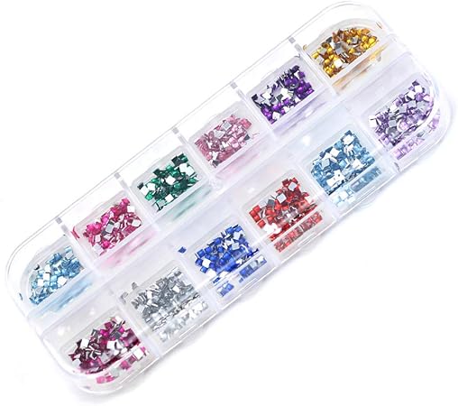 Amazon Digakdog ネイルデザイン ネイルアートパーツ 12箱ドリル カラーアクセサリー 3d おしゃれ 素材 手芸 ネイルサロン ネイルポリッシュ ネイルジュエリー 軽量 Digakdog スタッズ 通販