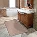 House, Home and More Skid-Resistant Carpet Indoor Area Rug Floor Mat - Praline Brown - 4 Ft X 6 Ft - Non Slip Rubber Backing, Stain Resistant, Dog Friendly, Living Room Bedroom Kitchen Entryway
