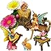 Mood Lab Fairy Garden - Miniature Figurines and Accessories Starter Kit - Hand Painted Fairy Garden Set for Outdoor or House Decor