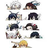 Mini Anime Stickers Anime Manga Decal Stickers Ideal for Cars Laptop Skateboard Bibycle Wall Décor, UV Resistant