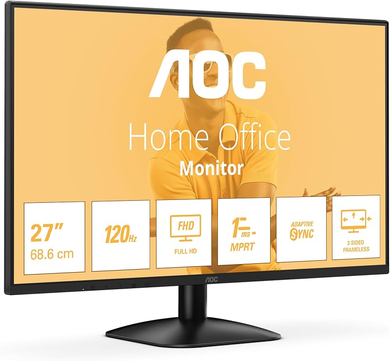 27B31H 27 Zoll FHD Monitor, 120Hz, IPS Panel, 4ms GtG, (1920x1080 HDMI 1x 1.4) Schwarz