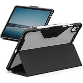 UAG Plyo LT for Samsung Galaxy Tab S11 Case, 11-inch, Black/Ice | SM-X730 SM-X736B, Folio Cover, Adjustable Kickstand, Pencil Storage, Translucent, Asset Tagging, Military Drop Protection