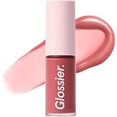 Glossier Lip Glaze Cooling Lip Oil, Creamy Warm Rose | Tinted High-Shine Finish, Lightweight, Nourishing &amp; Smoothing, Non-Sticky, Up to 12-Hour Hydration, Wear Alone or Layered